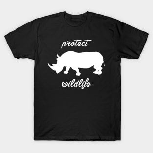 protect wildlife - rhino T-Shirt